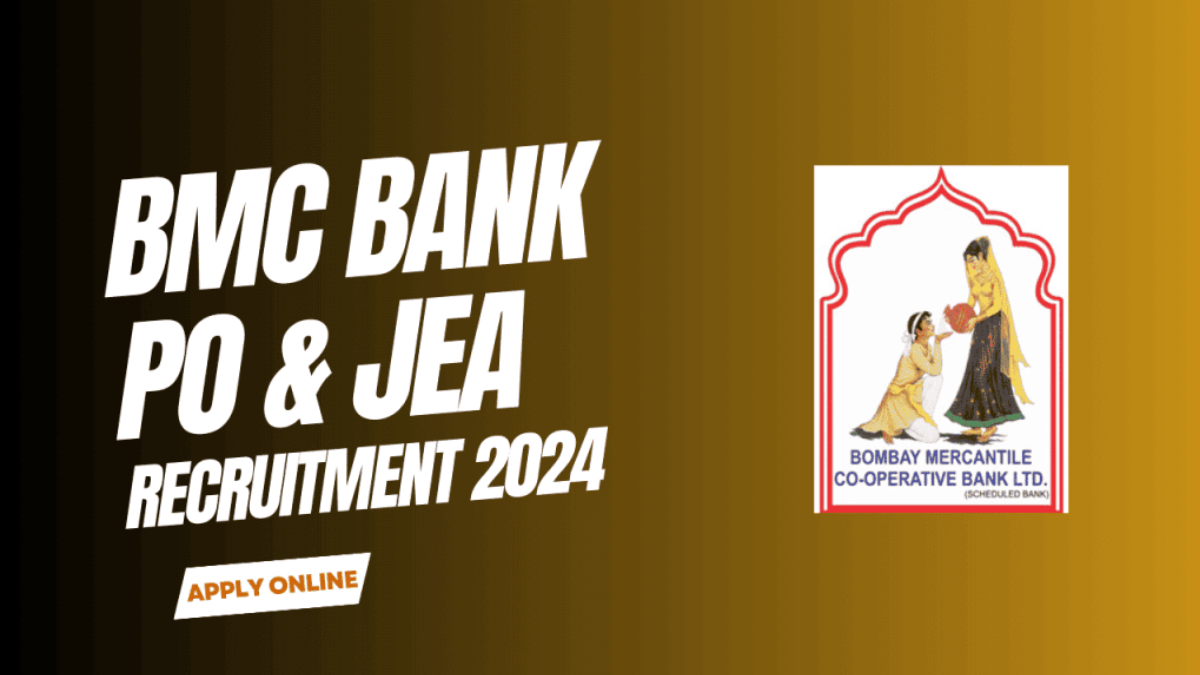 BMC Recruitment 2024 for PO and JEA Posts